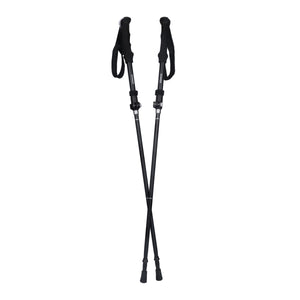 Wanderstöcke faltbar 115 - 130 cm schwarz