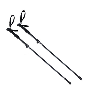 Wanderstöcke faltbar 115 - 130 cm schwarz