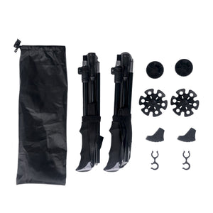 Wanderstöcke faltbar 115 - 130 cm schwarz