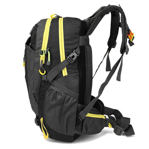 Sac à dos de randonnée CIMA, noir/jaune, 40 L