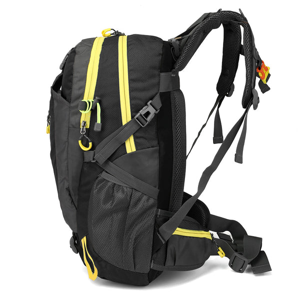 Sac à dos de randonnée CIMA, noir/jaune, 40 L