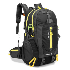 Sac à dos de randonnée CIMA, noir/jaune, 40 L