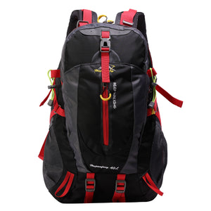 Sac à dos de randonnée CIMA noir/rouge 40L