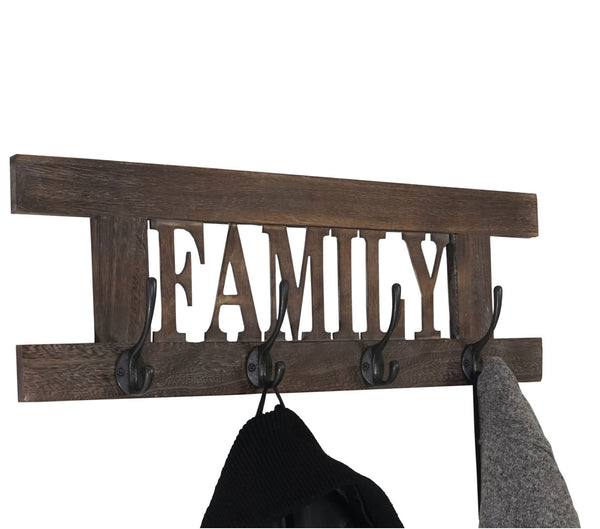 Wandgarderobe Garderobe Family Vintage braun shabby