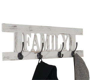 Wandgarderobe, Garderobe Family, Vintage weiss, shabby
