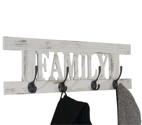 Wandgarderobe, Garderobe Family, Vintage weiss, shabby