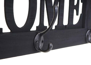 Wandgarderobe Garderobe Home Vintage Shabby dunkelgrau