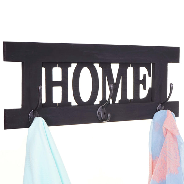 Wandgarderobe Garderobe Home Vintage Shabby dunkelgrau