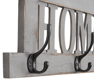 Wandgarderobe Garderobe Home Vintage ~ grau shabby