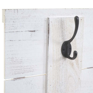 Wandgarderobe Garderobe Shabby-Look Vintage ~ 60x90cm Weiss