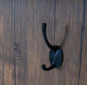 Wandgarderobe Garderobenpaneel ~100x80cm Wildeiche-Optik