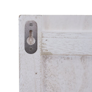 Wandgarderobe Garderobenpaneel Shabby-Look Welcome weiss