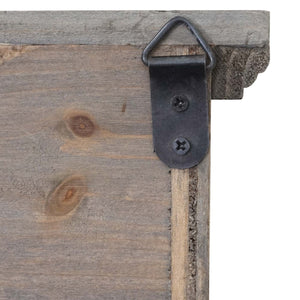 Wandgarderobe HWC, Tanne Holz massiv 22x60x18cm