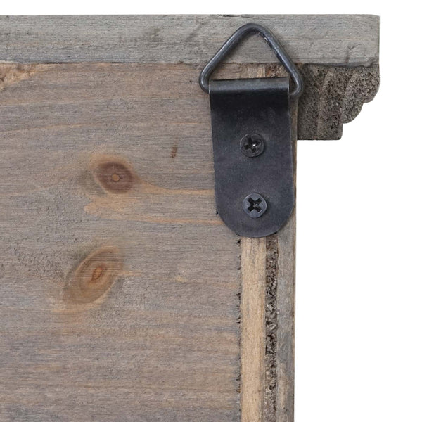 Wandgarderobe HWC, Tanne Holz massiv 22x60x18cm