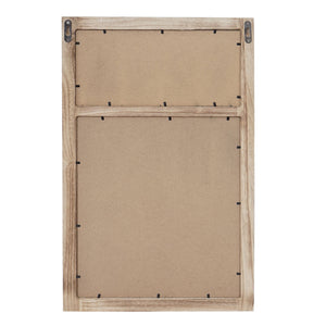 Wandgarderobe Kreidetafel 5 Haken ~ naturbraun