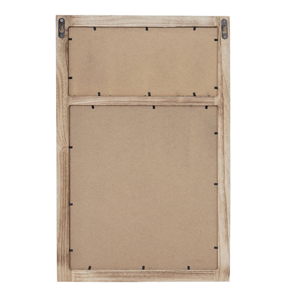 Wandgarderobe Kreidetafel 5 Haken ~ naturbraun