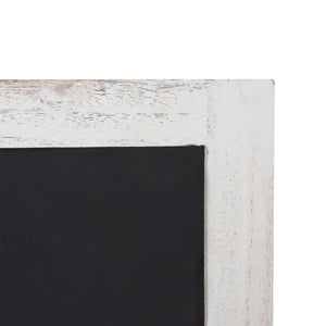 Wandgarderobe Kreidetafel 5 Haken ~ weiss shabby