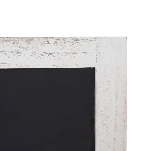 Wandgarderobe Kreidetafel 5 Haken ~ weiss shabby