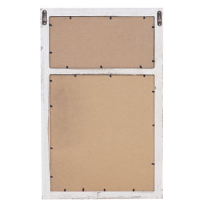 Wandgarderobe Kreidetafel 5 Haken ~ weiss shabby