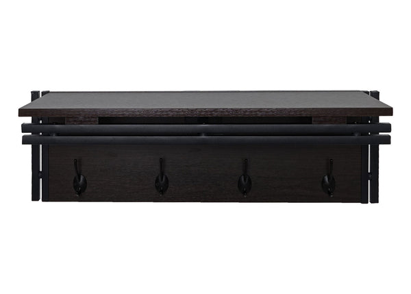 Wandgarderobe Regal 24x75x24cm 3D-Struktur dunkelbraun