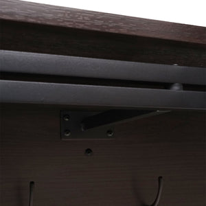 Wandgarderobe Regal 24x75x24cm 3D-Struktur dunkelbraun