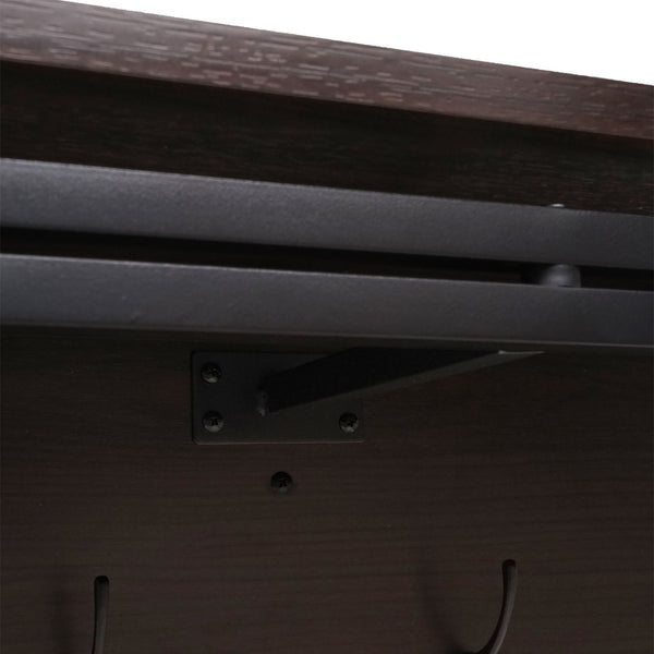 Wandgarderobe Regal 24x75x24cm 3D-Struktur dunkelbraun