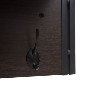 Wandgarderobe Regal 24x75x24cm 3D-Struktur dunkelbraun