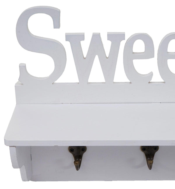 Wandgarderobe Regal Sweet Home 30x60x13cm Weiss