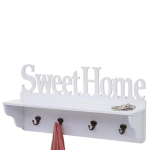 Wandgarderobe Regal Sweet Home 30x60x13cm Weiss