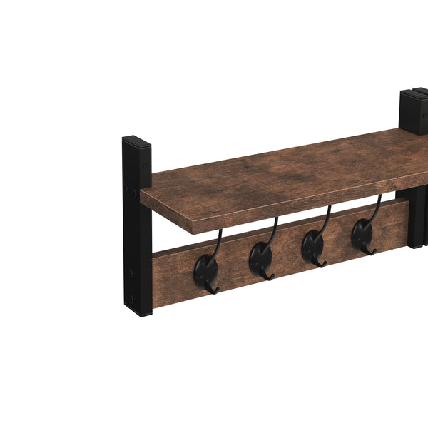 Wandgarderobe Vintage BONITA mit 4 Haken 40 x 20 cm 2er Set
