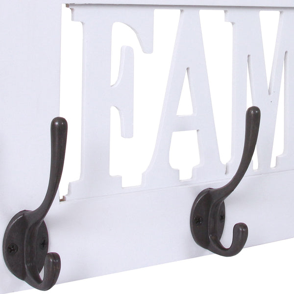 Wandgarderobe Vintage ~ weiss lackiert