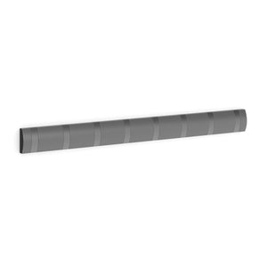 Wandgarderobe mit 8 Haken grau