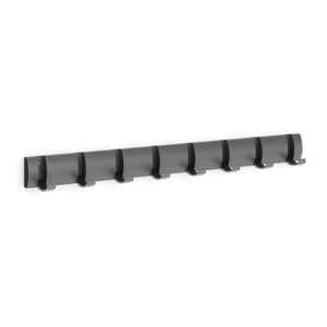 Wandgarderobe mit 8 Haken grau