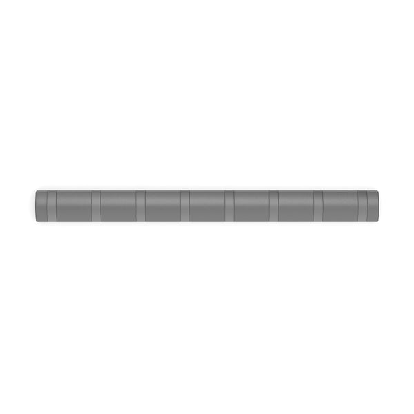Wandgarderobe mit 8 Haken grau