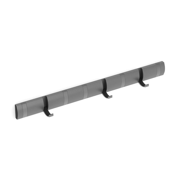 Wandgarderobe mit 8 Haken grau