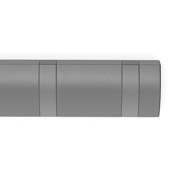 Wandgarderobe mit 8 Haken grau