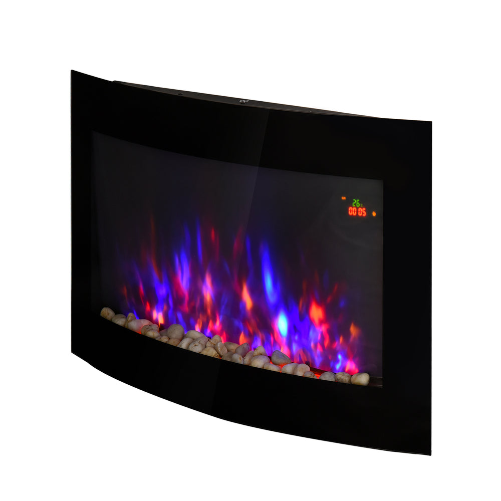 Wandkamin Wandheizung Heizung LED Flammeneffekt in 7 Farben