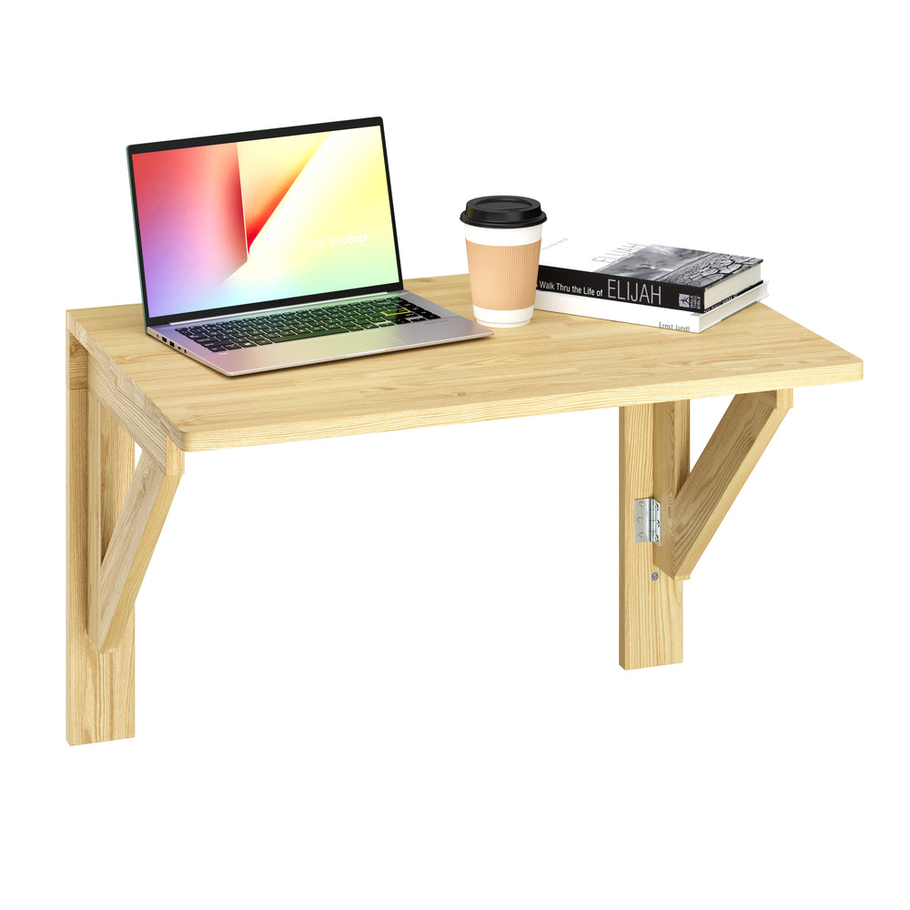Table murale pliante en bois VEGA 75 x 50 cm naturel