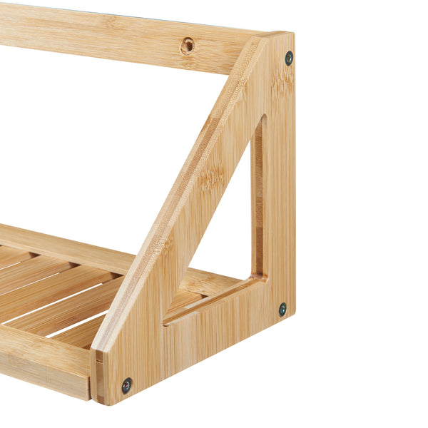 Wandregalset Miami 2er Set Bambus 43x15x15cm