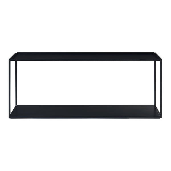 Wandregal Augusta Schwarz 90x25x35cm