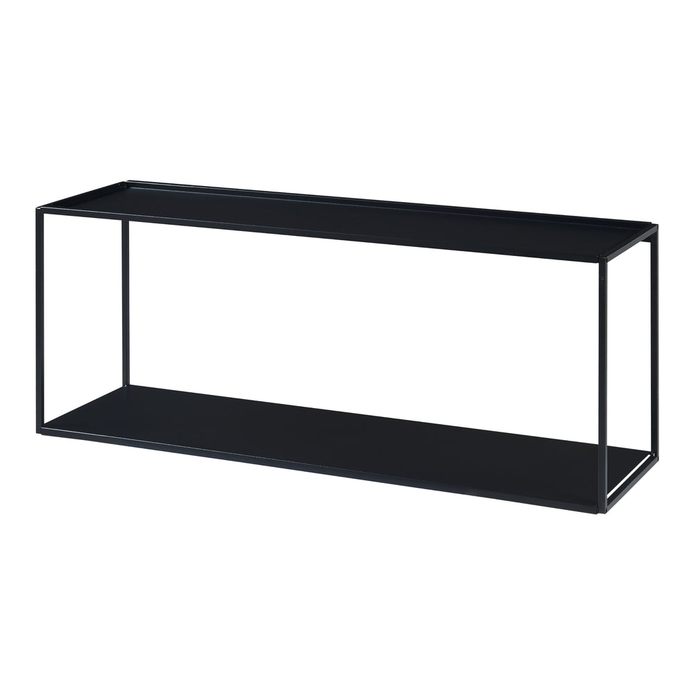 Mensola da parete Augusta Nero 90x25x35cm
