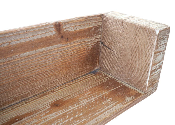 Wandregal Hängeregal Bücherregal, Tanne Holz rustikal massiv ~ 60cm