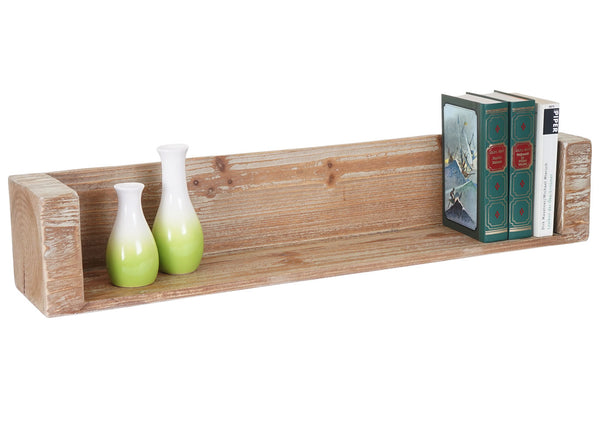 Wandregal Hängeregal Bücherregal, Tanne Holz rustikal massiv ~ 60cm