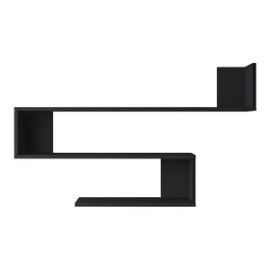 Wandregal Saint Paul Schwarz 120x14.5x71.5cm