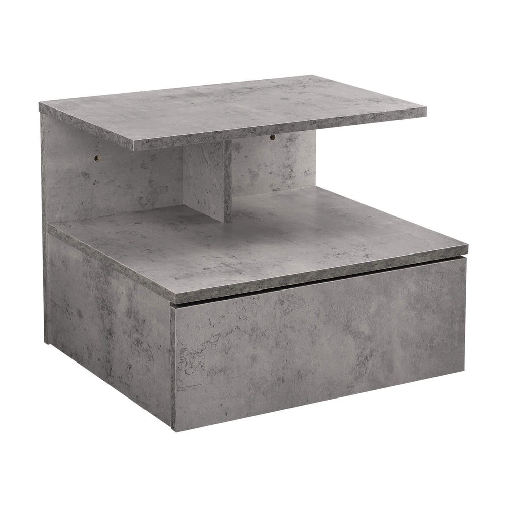 Comodino Amberg 40x35x31 cm, mensola sospesa con cassetto