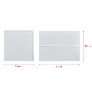 Nachttisch Amberg 40x29x30 cm Hängeregal mit 2 Schubladen
