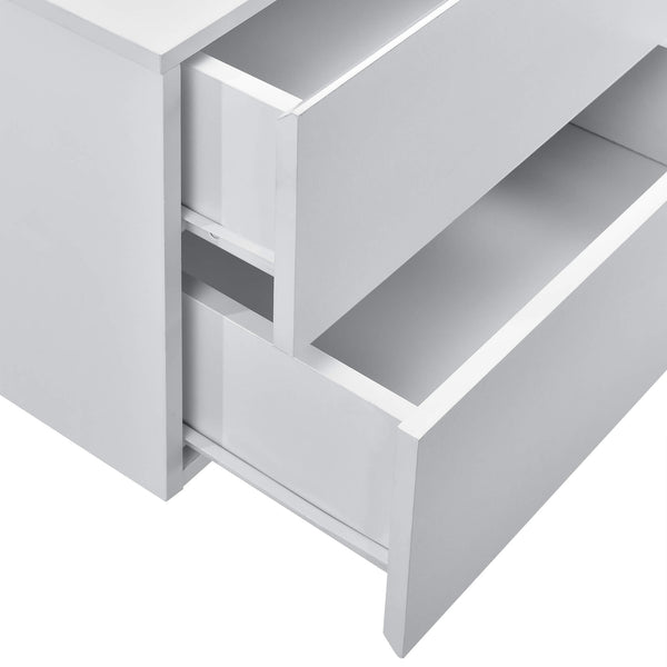 Nachttisch Amberg 40x29x30 cm Hängeregal mit 2 Schubladen