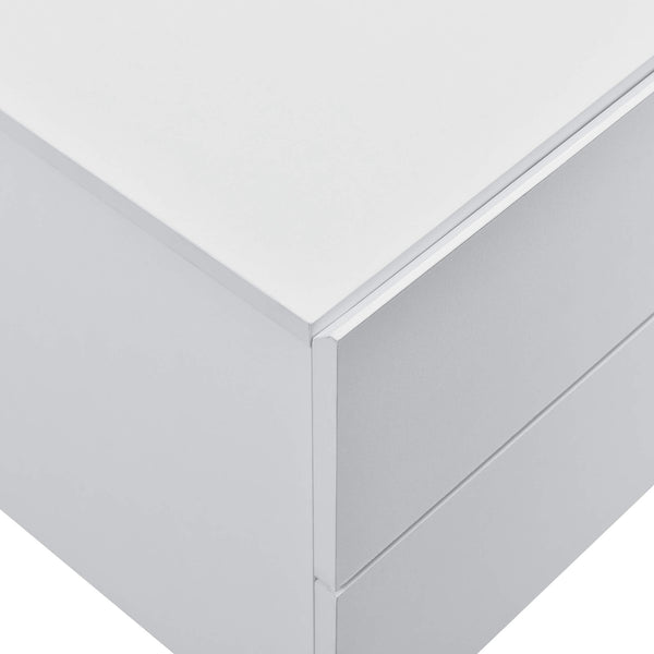 Nachttisch Amberg 40x29x30 cm Hängeregal mit 2 Schubladen