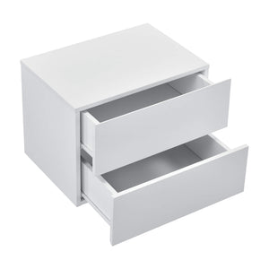 Nachttisch Amberg 40x29x30 cm Hängeregal mit 2 Schubladen