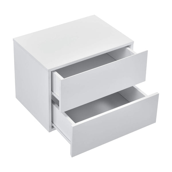Nachttisch Amberg 40x29x30 cm Hängeregal mit 2 Schubladen